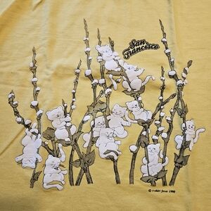 Vintage 1990 San Francisco Cat Graphic Tee
